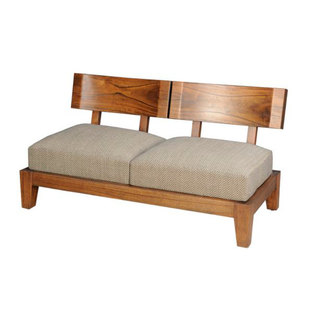 Fabindia 10677233 Classic Walnut 2 Seater Living Sofa