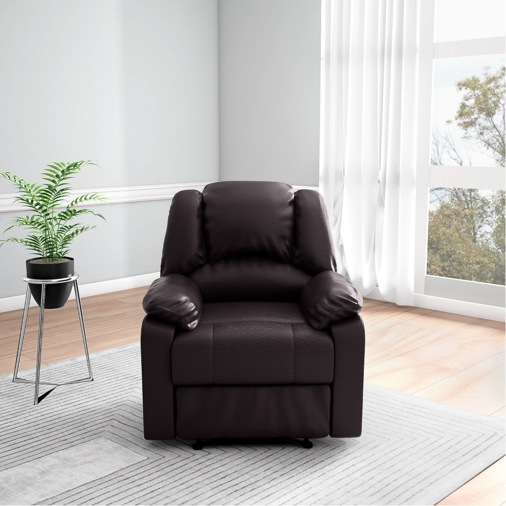 Godrej Interio Rhine V2 Burgundy 1 Seater Recliner
