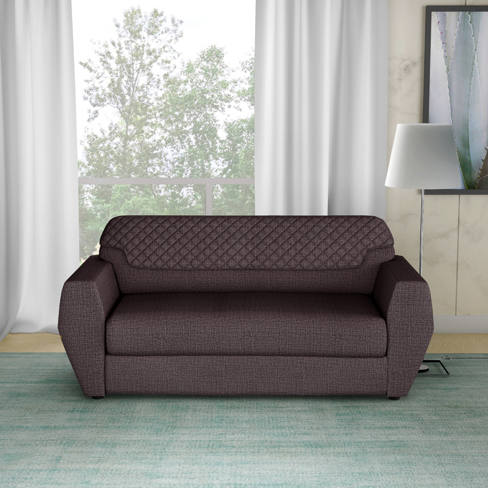 Godrej Interio Facet Plum Purple 3 Seater Sofa