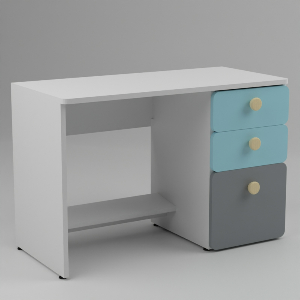 Lycka Satin Blue Mike Study Table