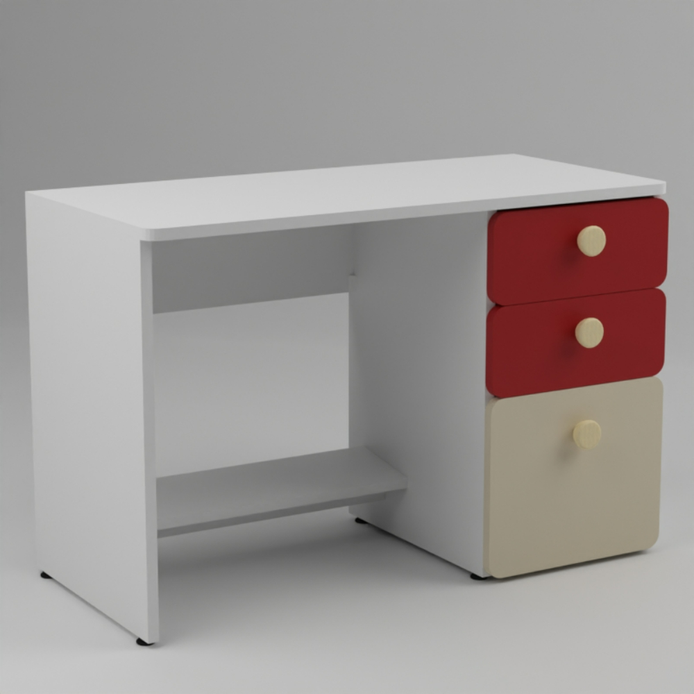 Lycka St. Germain Red Mike Study Table